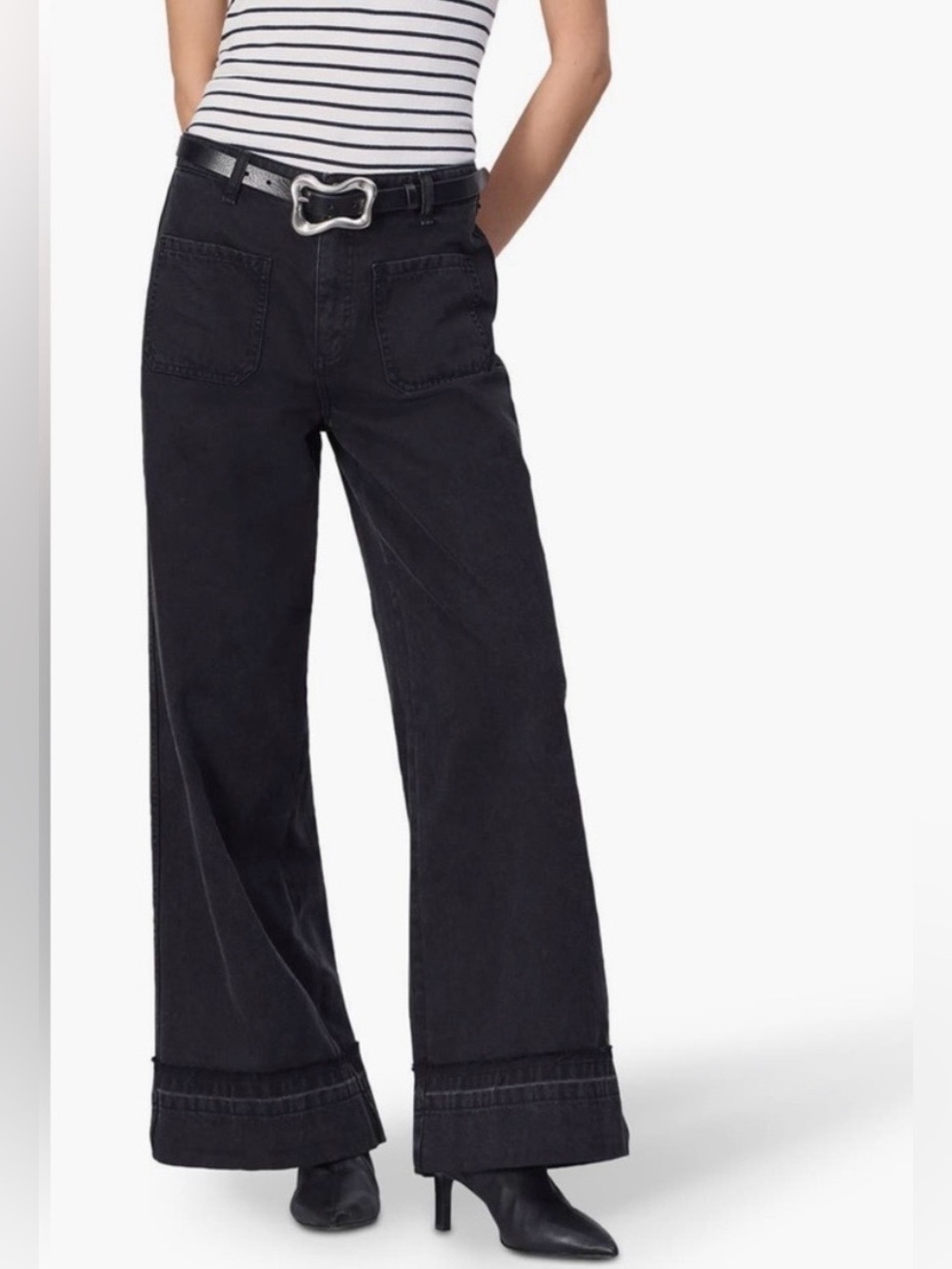Rag and Bone Marina Wide Leg Jeans in Angelique size 29